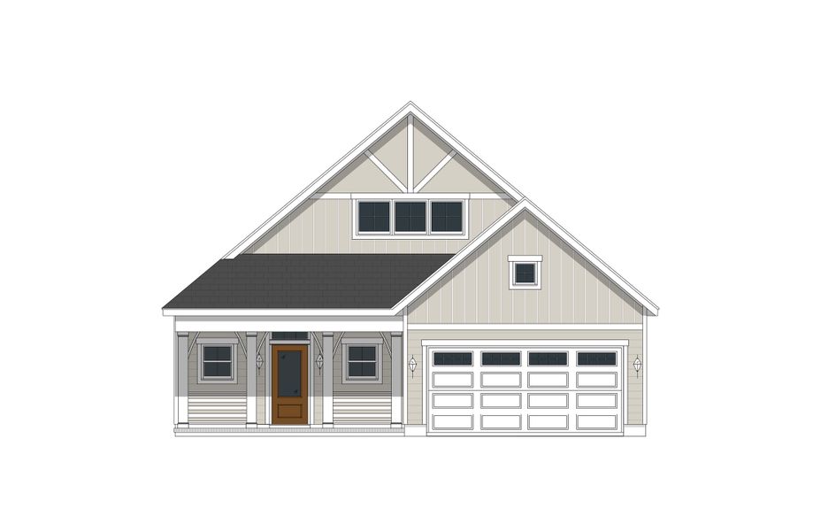 Representative exterior photo of a completed home built from the Finley by Bill Clark Homes in Sidbury Landing, Wilmington, NC (Image 6).