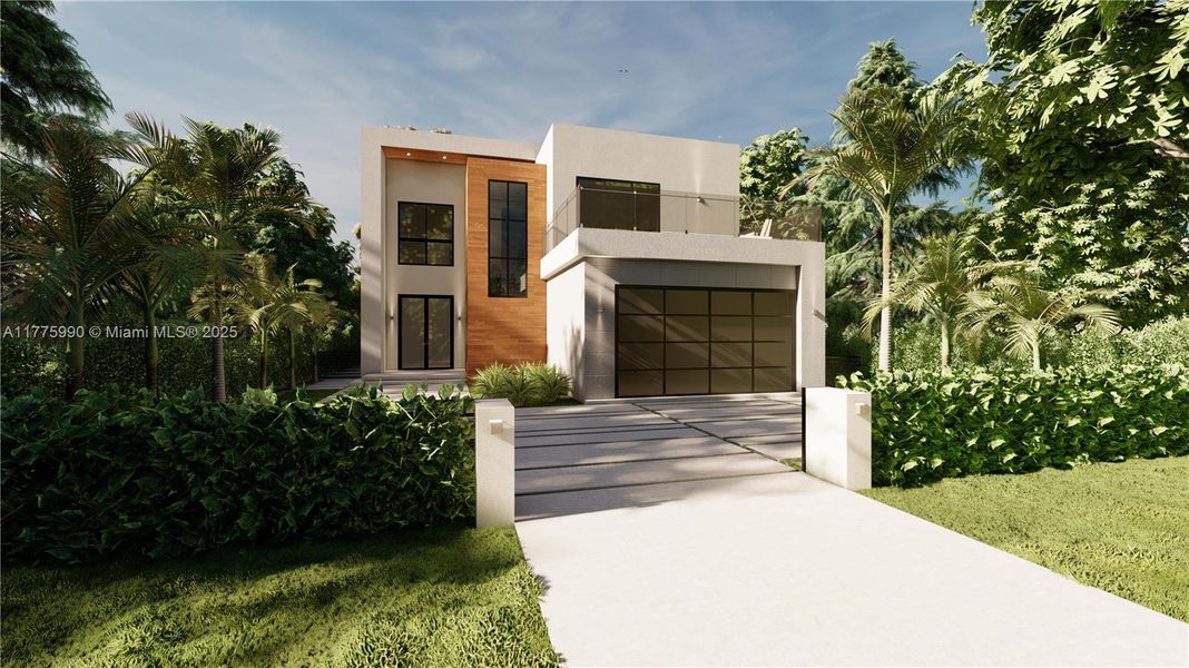 Front exterior of a new home in , Miami, FL, highlighting curb appeal (Image 6).