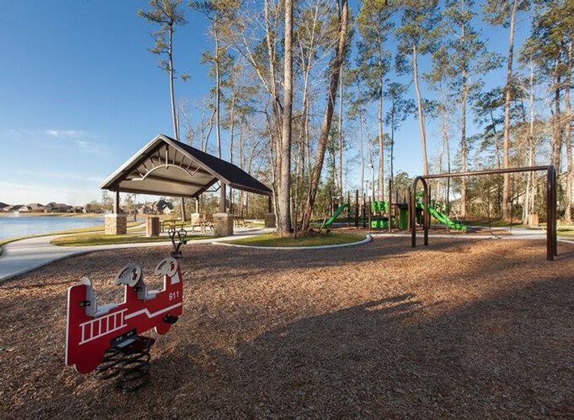 Enjoy family-friendly amenities with a well-equipped playground and a spacious picnic area, perfect for outdoor gatherings and fun.