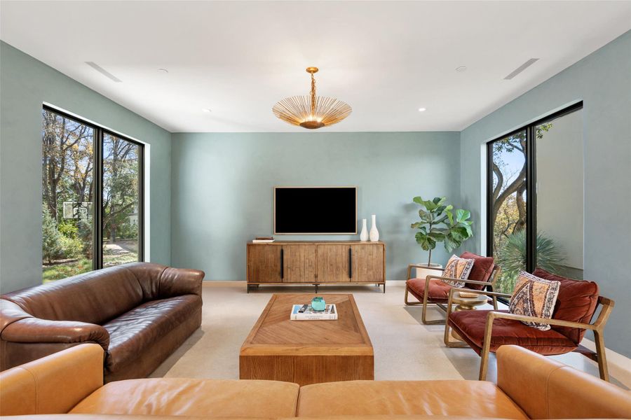 Furnished interior view inside a new home in , Austin (Image 15). Furnished interior view inside a new home in , Austin (Image 15).