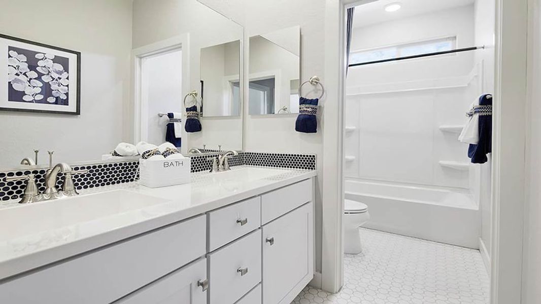 Representative furnished interior of a home built from the 45RM6 by Taylor Morrison in Almeria at Rancho Mercado, Surprise (Image 13).