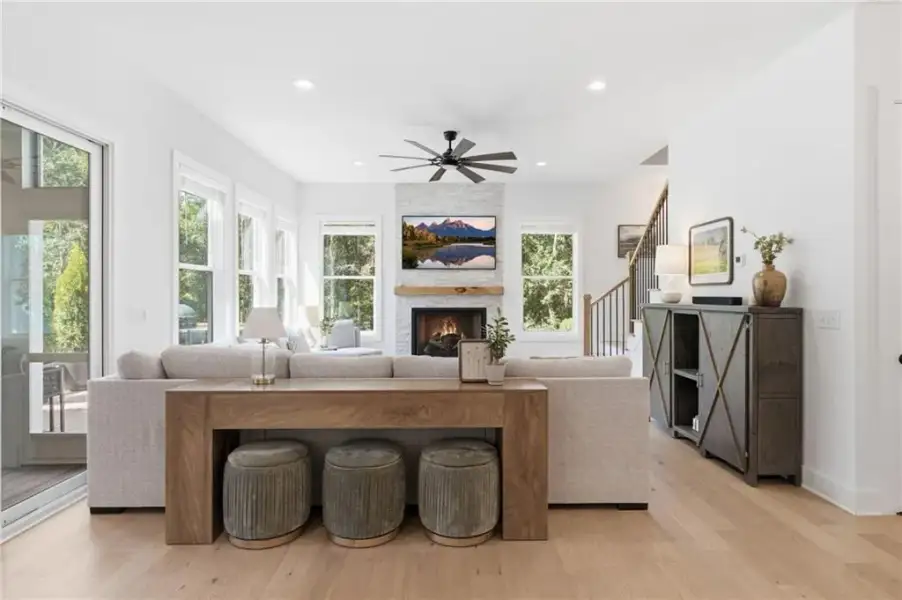 Furnished interior view inside a new home in , Cumming (Image 15).