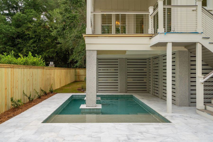 Exterior details and patio area of a home in , Isle Of Palms (Image 40). Exterior details and patio area of a home in , Isle Of Palms (Image 40).