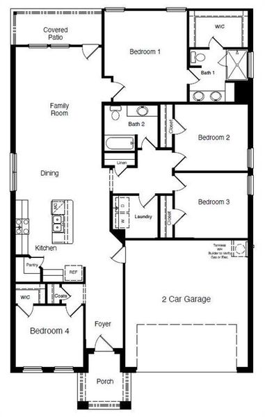 D.R. Horton's Biloxi floorplan - All Home and community information, including pricing, included features, terms, availability and amenities, are subject to change at any time without notice or obligation. All Drawings, pictures, photographs, video, square footages, floor plans, elevations, features, colors and sizes are approximate for illustration purposes only and will vary from the homes as built.