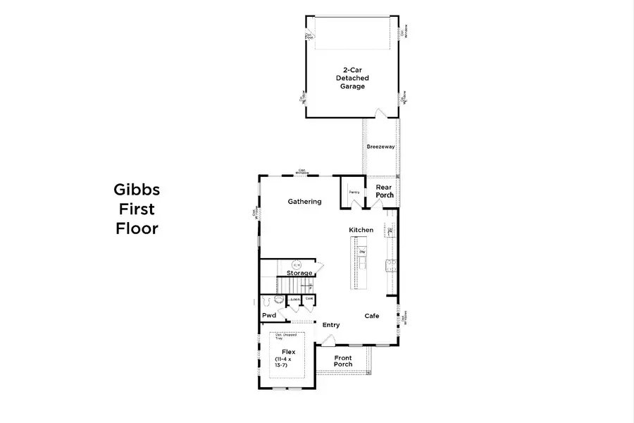 2D floor plan layout for the Gibbs by DRB Homes in Riley Farms, Rockvale, TN (Image 4). 2D floor plan layout for the Gibbs by DRB Homes in Riley Farms, Rockvale, TN (Image 4).