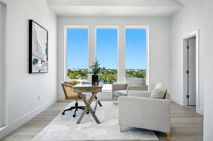 Furnished interior view inside a new home in , Dallas (Image 17).