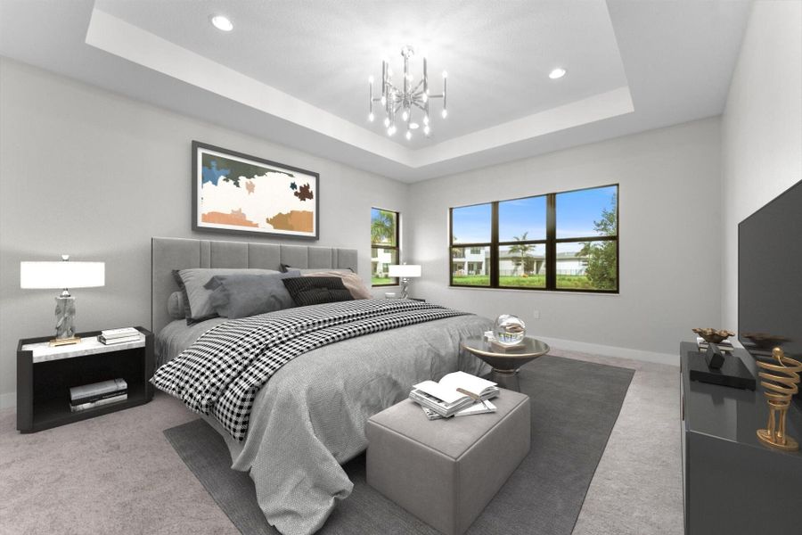 Furnished interior view inside a new home in , Boca Raton (Image 41). Furnished interior view inside a new home in , Boca Raton (Image 41).