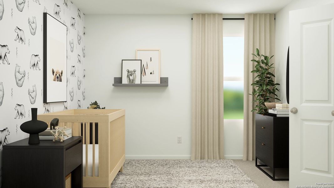 Furnished interior view inside a new home in Espada, San Antonio (Image 10).