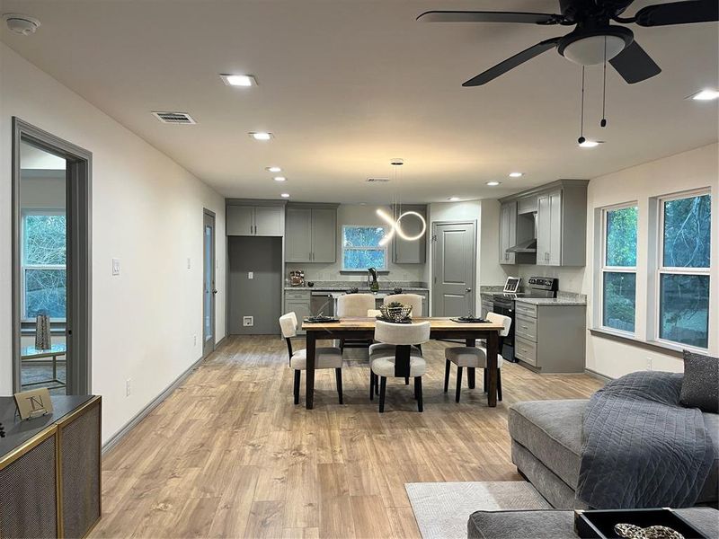 Furnished interior view inside a new home in , Dallas (Image 6).