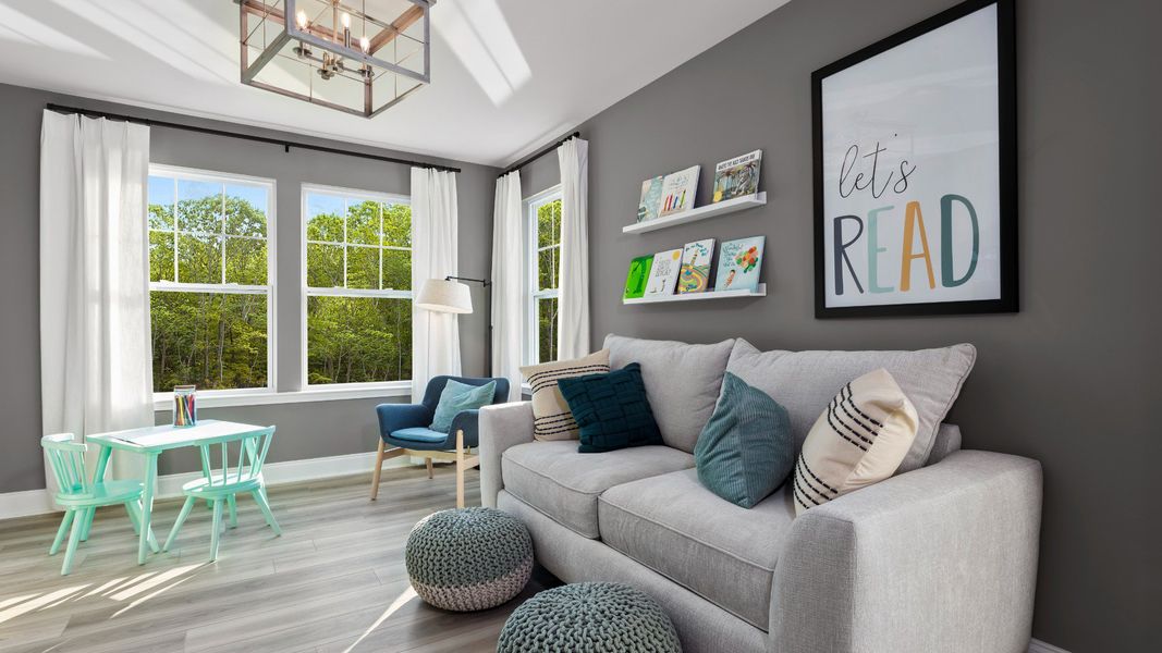 Furnished interior view inside a new home in Spring Village, Angier (Image 17). Furnished interior view inside a new home in Spring Village, Angier (Image 17).