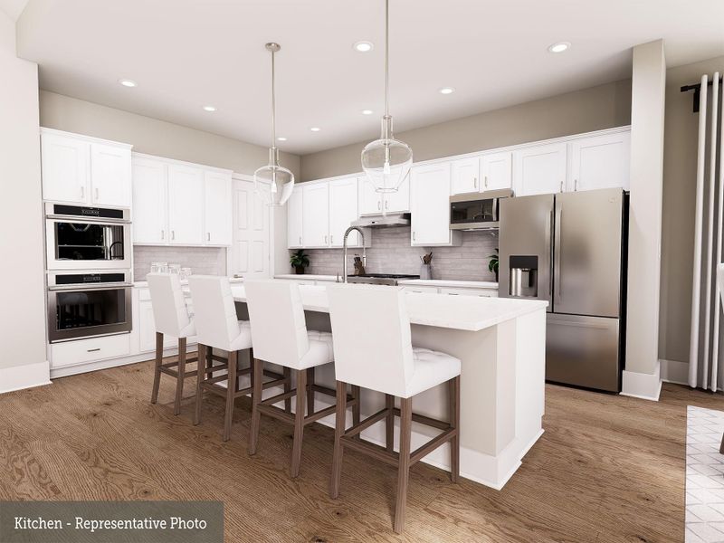 Furnished interior view inside a new home in The Woodlands Hills 70’, Willis (Image 13).