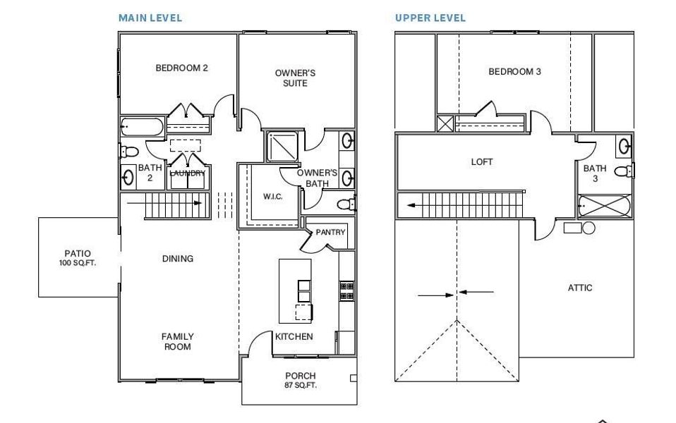 2D floor plan layout of this home in , Waleska, GA (Image 2).