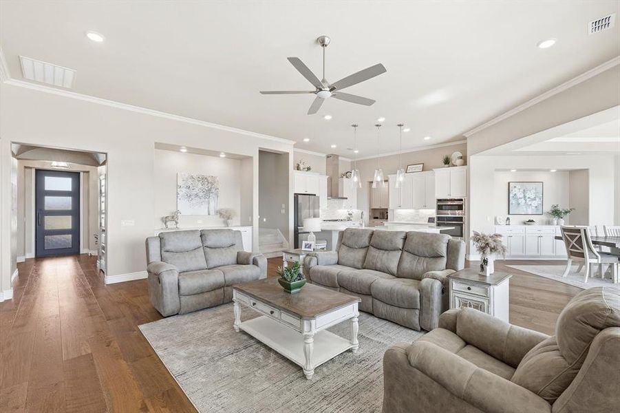 Furnished interior view inside a new home in , Denton (Image 7).