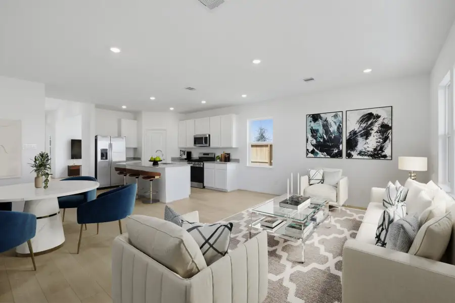 Furnished interior view inside a new home in Mason Woods, Cypress (Image 11).
