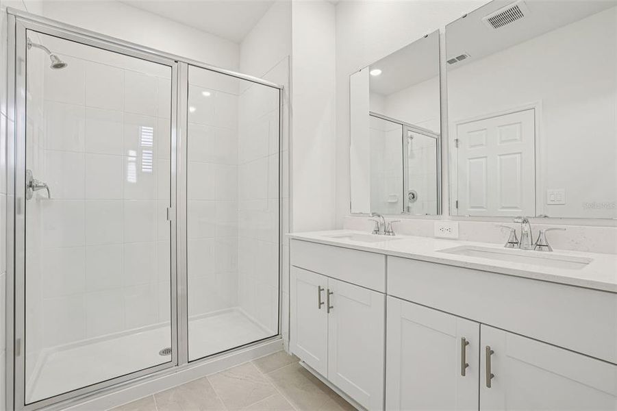 Furnished interior view inside a new home in The Meadow at Crossprairie Bungalows, St. Cloud (Image 19).