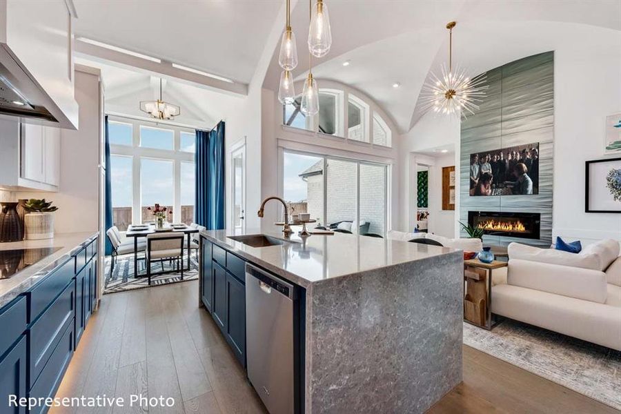 Furnished interior view inside a new home in Justin Crossing, Justin (Image 7).