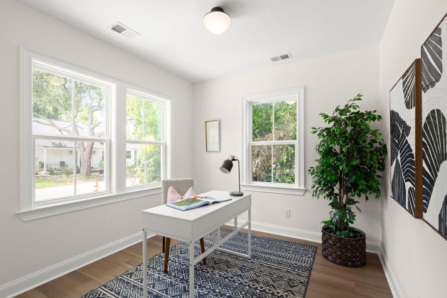 Furnished interior view inside a new home in , Charleston (Image 33).
