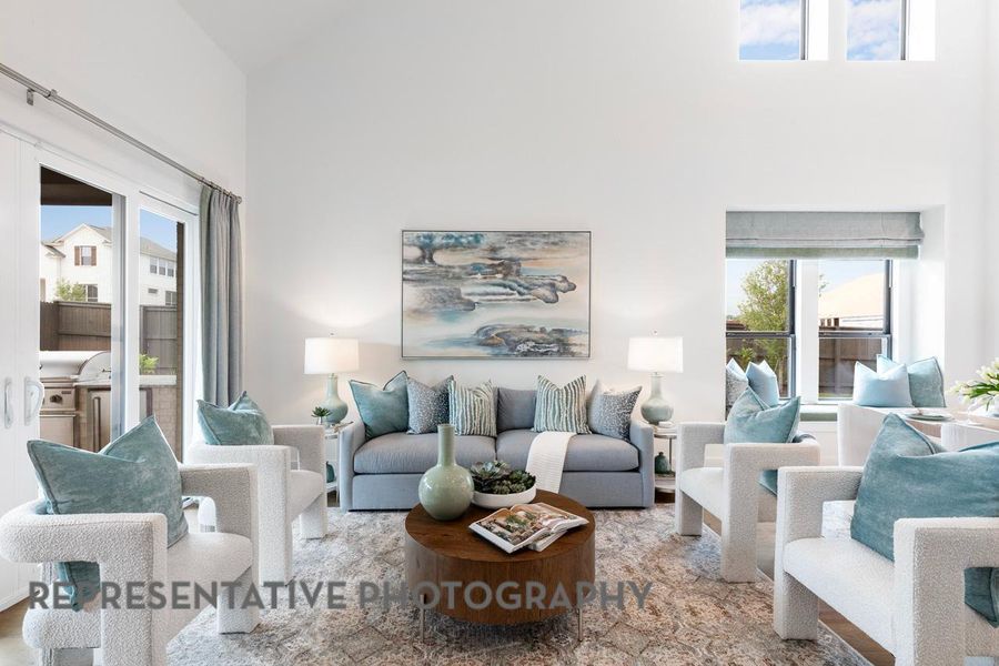 Furnished interior view inside a new home in , Lago Vista (Image 15).