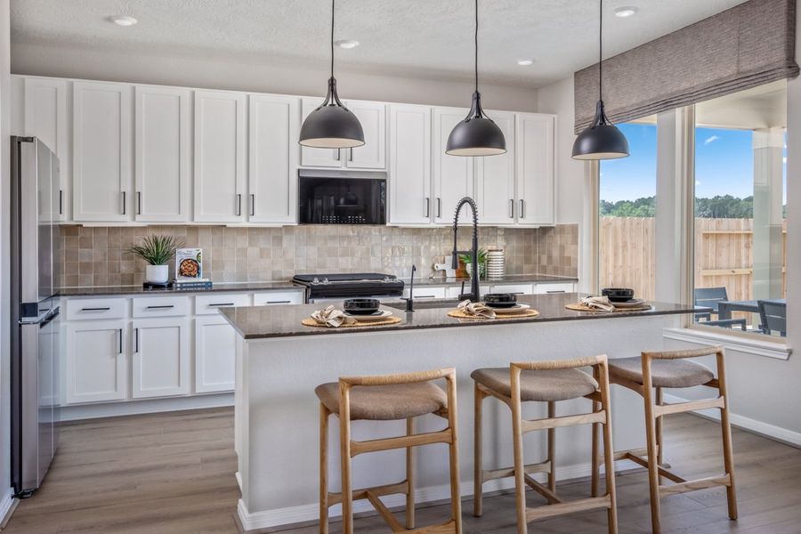 Representative furnished interior of a home built from the 2444 Modeled by KB Home in Madera Preserve, New Caney (Image 6).
