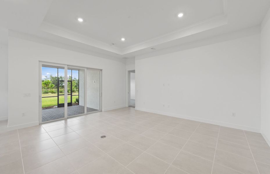 Spacious, unfurnished interior of a new home in TerraWalk at Babcock Ranch, Alva (Image 13). Spacious, unfurnished interior of a new home in TerraWalk at Babcock Ranch, Alva (Image 13).