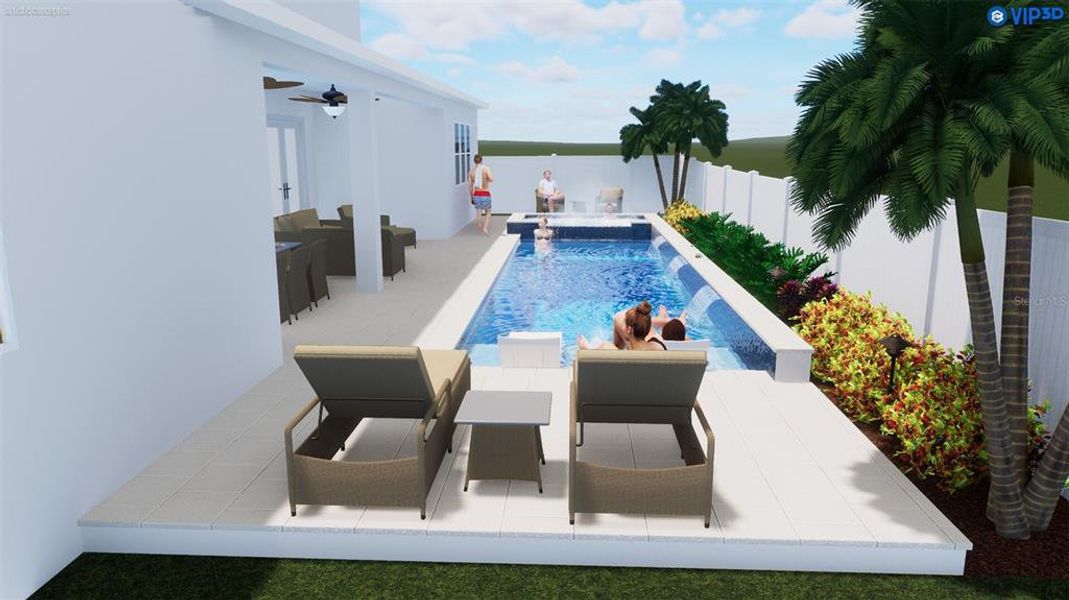 Furnished interior view inside a new home in City of Tampa, Tampa (Image 7).