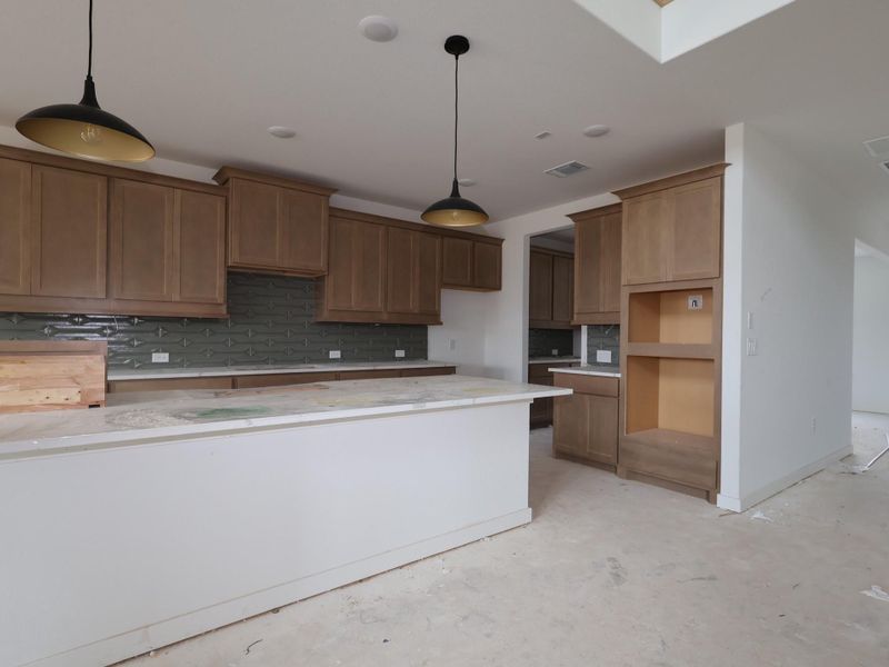In-progress construction of a new home in Barksdale, Leander, TX (Image 22).