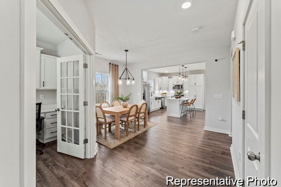 Furnished interior view inside a new home in Eagles Crest, Pageland (Image 4). Furnished interior view inside a new home in Eagles Crest, Pageland (Image 4).