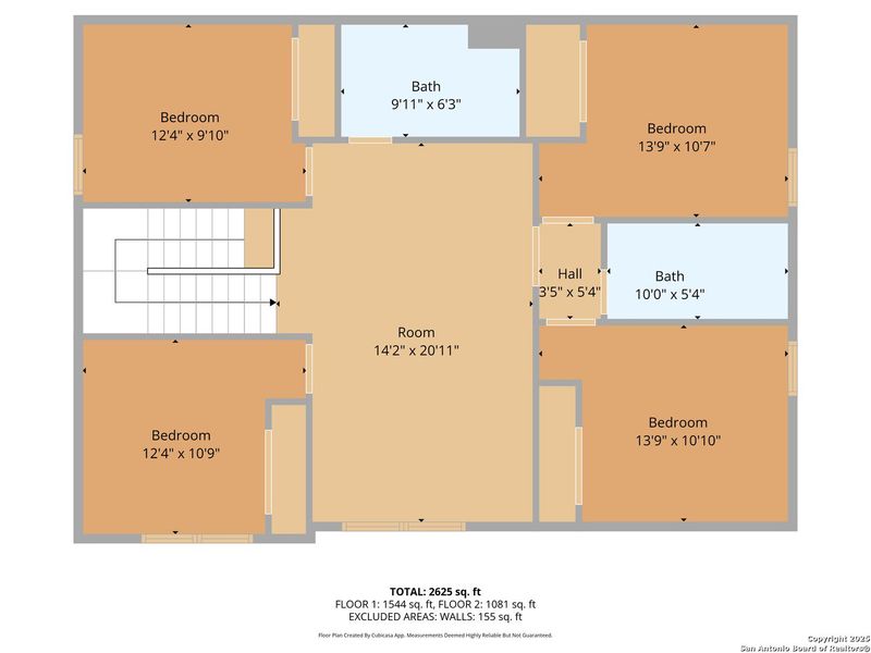 2D floor plan layout of this home in , Bulverde, TX (Image 3).