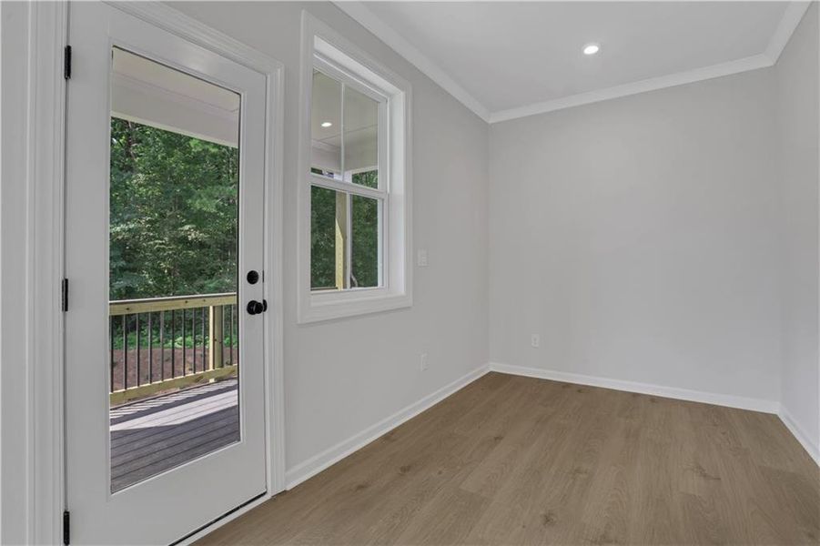 Spacious, unfurnished interior of a new home in Poppy at GreenHouse, Marietta (Image 21).