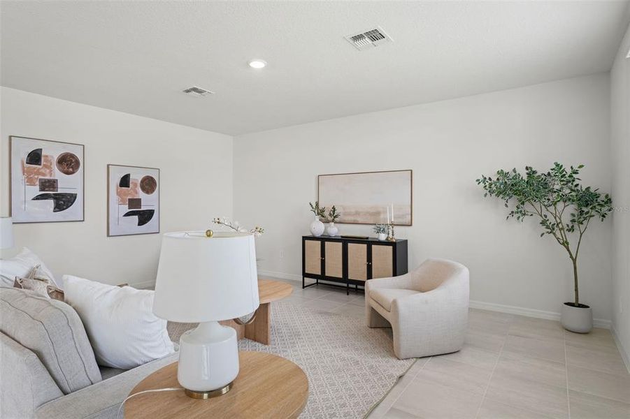 Furnished interior view inside a new home in Two Rivers - Classic Series, Zephyrhills (Image 6).