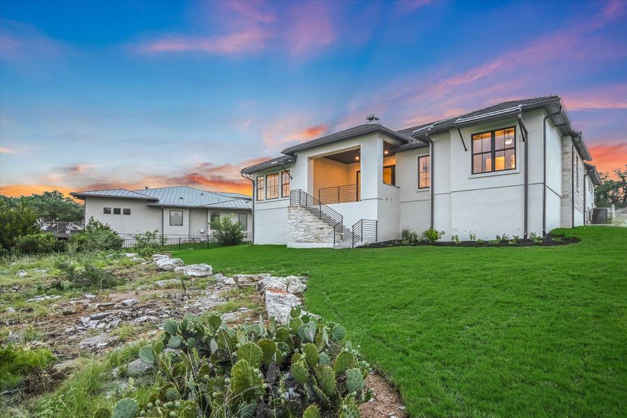 Front exterior of a new home in , Horseshoe Bay, TX, highlighting curb appeal (Image 22).