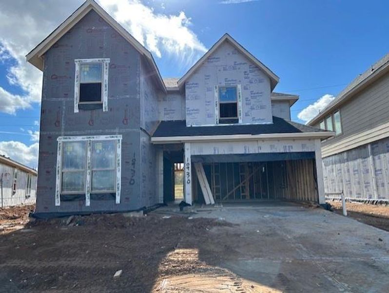 In-progress construction of a new home in Sienna 45', 50', Missouri City, TX (Image 9).