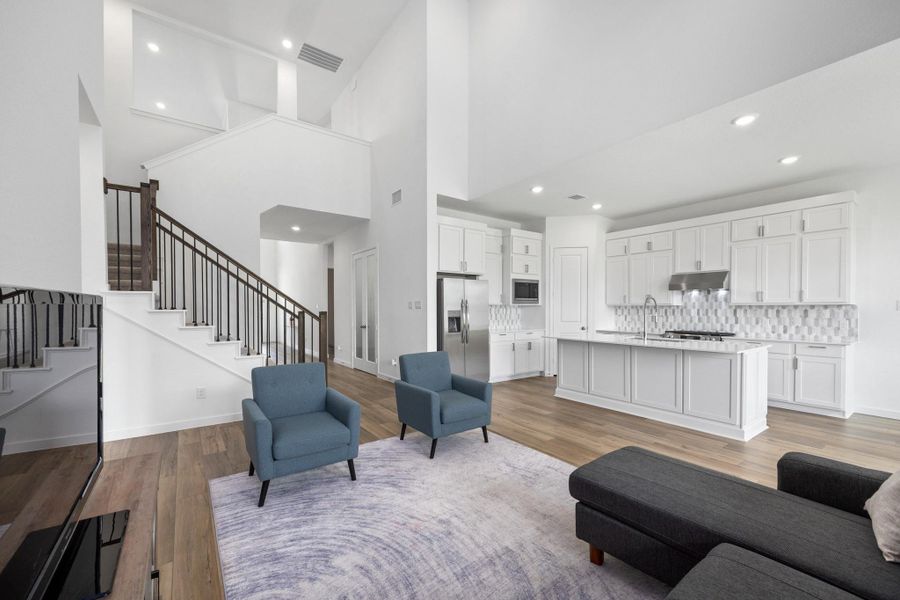 Furnished interior view inside a new home in , Cypress (Image 7).