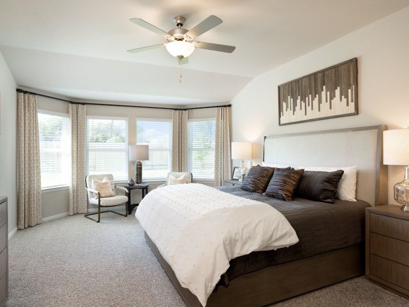 Furnished interior view inside a new home in Big Sky Ranch - Reserve Collection, Dripping Springs (Image 6).