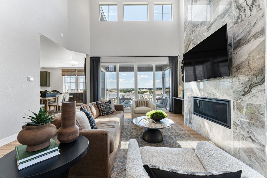 Representative furnished interior of a home built from the Windsor by Taylor Morrison in Macanta City Collection, Castle Rock (Image 11).