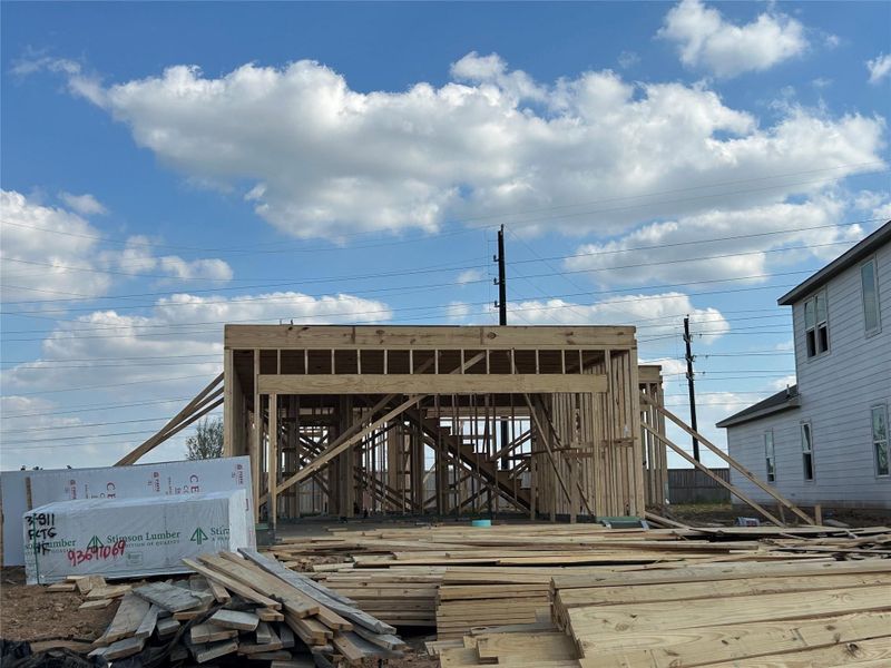 In-progress construction of a new home in Paloma at Sanford Farms, Waller, TX (Image 19).