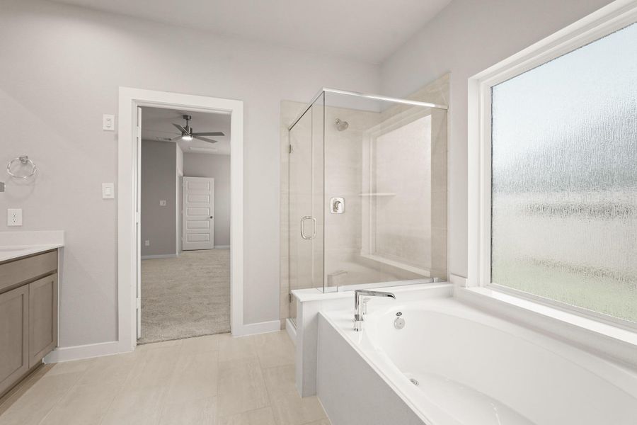 Furnished interior view inside a new home in Briarwood Crossing, Rosenberg (Image 9). Furnished interior view inside a new home in Briarwood Crossing, Rosenberg (Image 9).