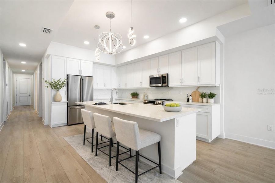 Furnished interior view inside a new home in , Madeira Beach (Image 13).