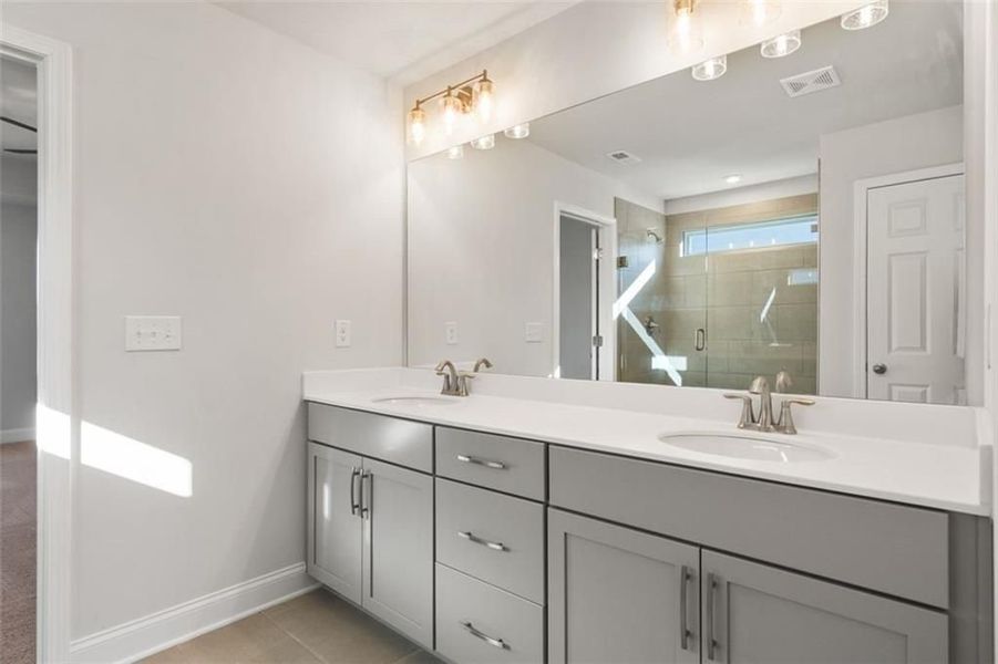 Furnished interior view inside a new home in Wehunt Meadows, Hoschton (Image 55).