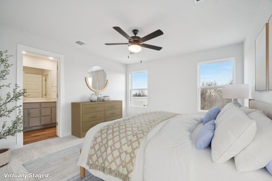 Furnished interior view inside a new home in Avery Centre, Round Rock (Image 15). Furnished interior view inside a new home in Avery Centre, Round Rock (Image 15).