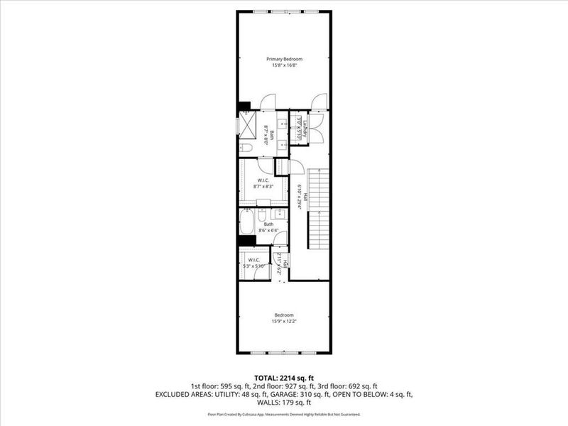 2D floor plan layout of this home in , Atlanta, GA (Image 5).