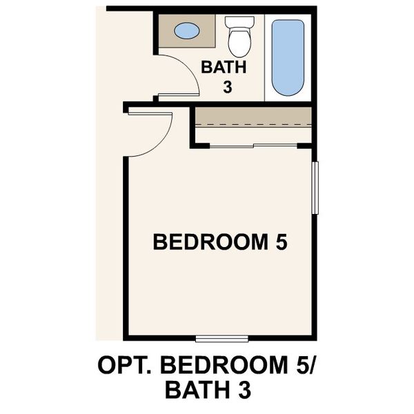 2D floor plan layout of this home in Rancho Vista, Surprise, AZ (Image 3).
