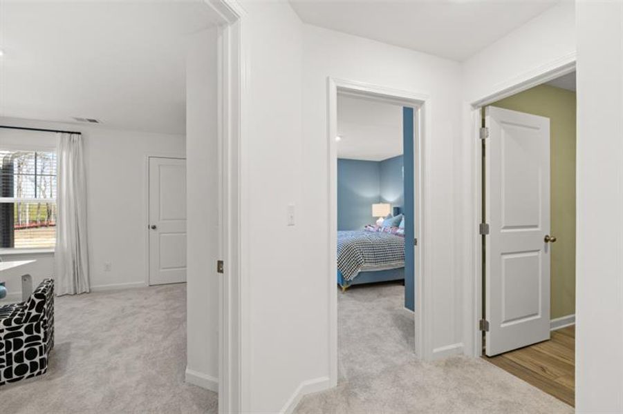 Furnished interior view inside a new home in Towns at Ivy Creek, Buford (Image 27).
