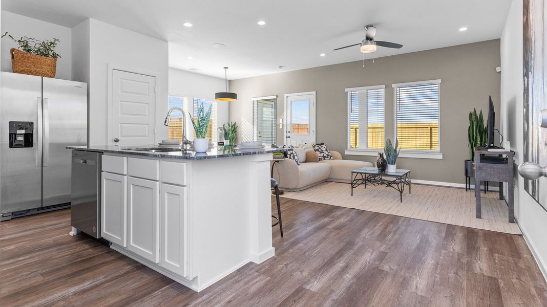 Representative furnished interior of a home built from the ASPEN by D.R. Horton in Legacy Village, Houston (Image 5). Representative furnished interior of a home built from the ASPEN by D.R. Horton in Legacy Village, Houston (Image 5).