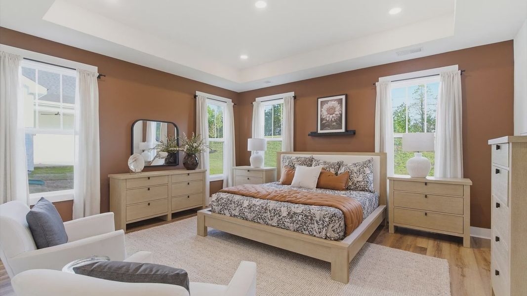 Furnished interior view inside a new home in Kayfield at Midway, Anderson (Image 23).