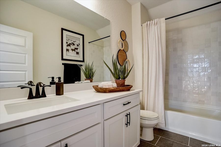 Furnished interior view inside a new home in Casinas at Gruene, New Braunfels (Image 23).