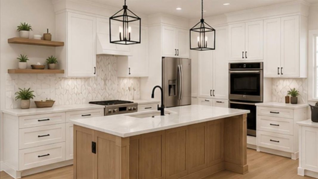 Furnished interior view inside a new home in , Denison (Image 8).