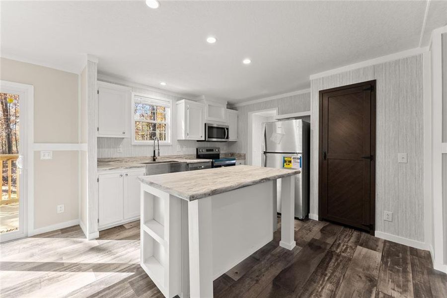 Furnished interior view inside a new home in , Cleveland (Image 5).