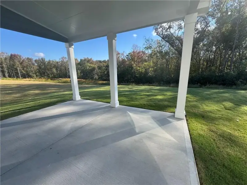 Exterior details and patio area of a home in Rosewood Lake Estates, Hoschton (Image 4).