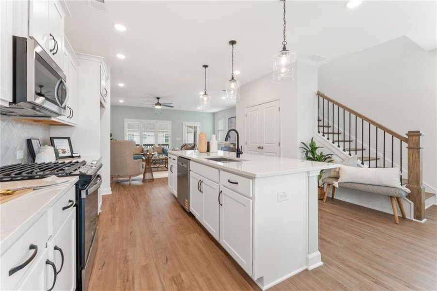 Furnished interior view inside a new home in East Park Village, Kennesaw (Image 19).